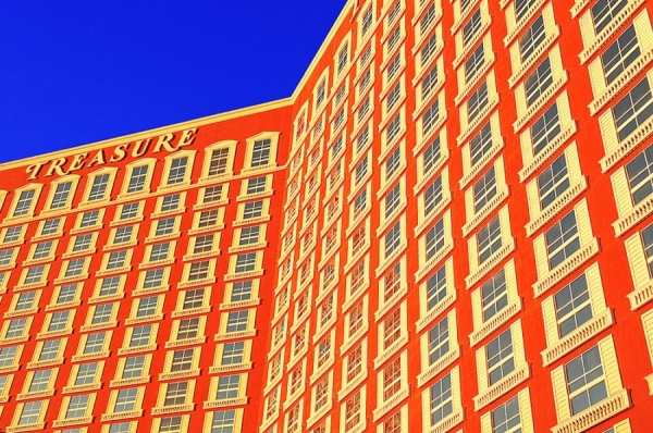 Photograph Mitchell Funk Hotel Windows Las Vegas on One Eyeland